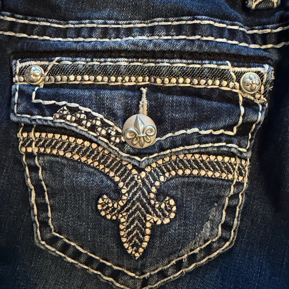 Rock Revival Women’s Dark Wash Bootcut Jeans Rosalin - Picture 6 of 9